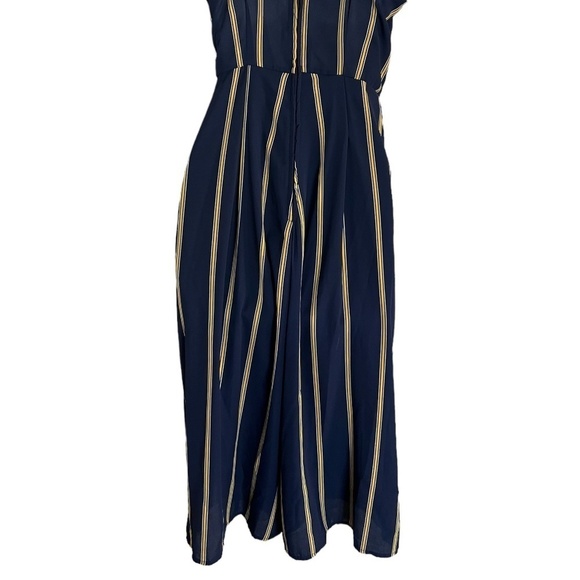 Rowe A | Striped Blue and Yellow Jumpsuit - Picture 5 of 7